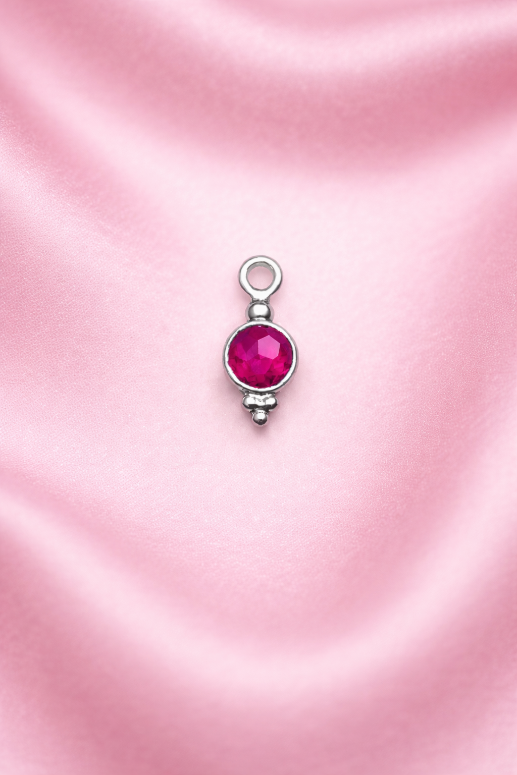 Anhänger Mystic pink silber