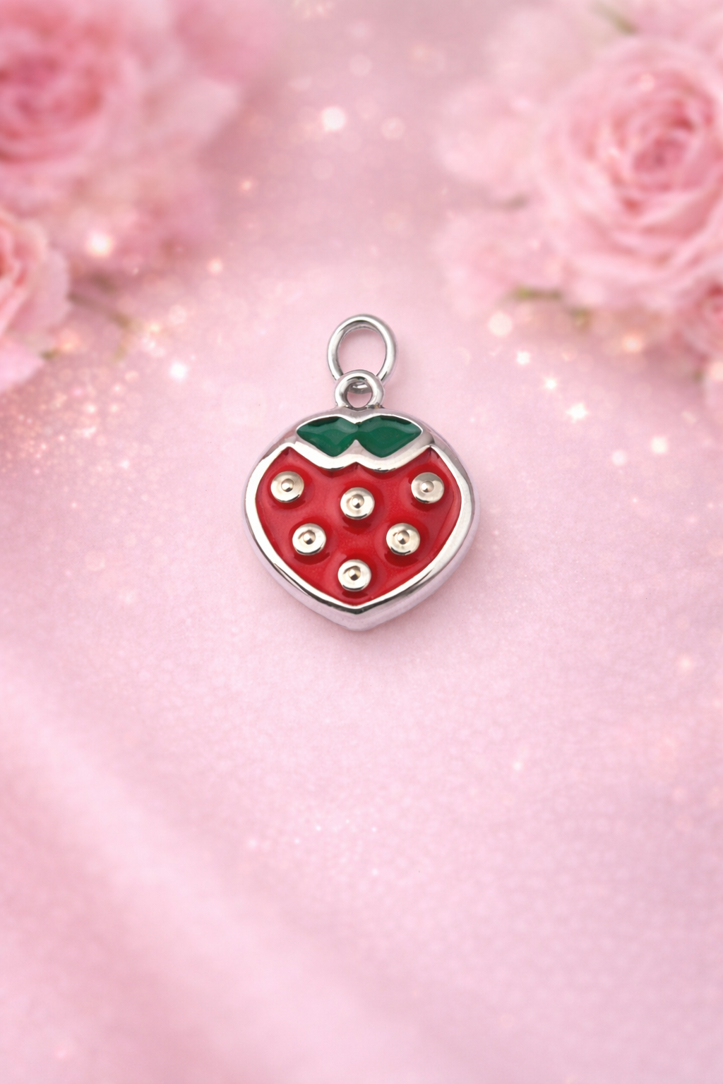 Anhänger Strawberry silber