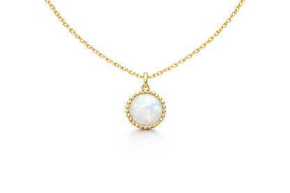 Halskette Moonlight gold Dekostein Mond Produktbild