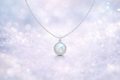 Halskette Moonlight silber mit Glitzermond