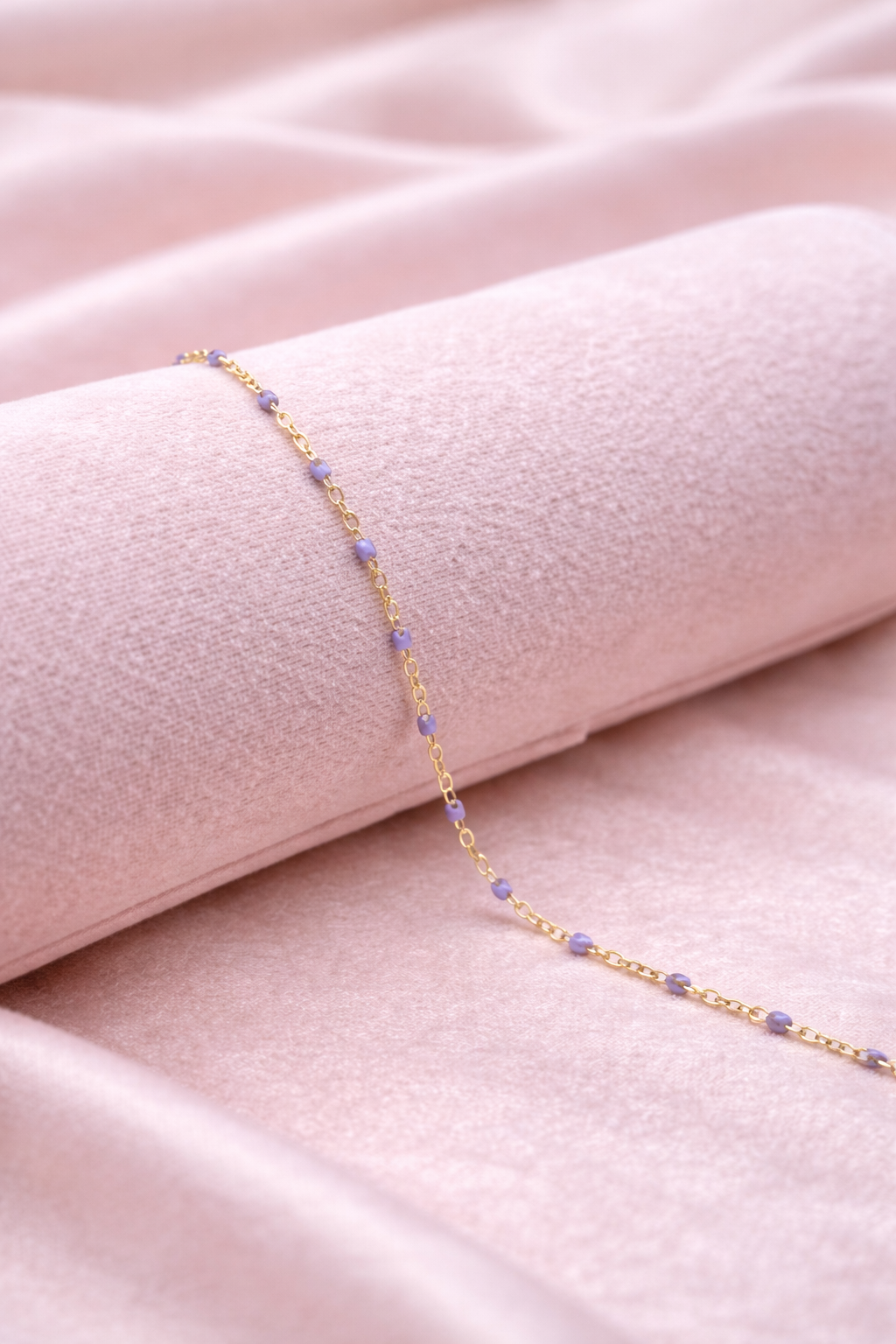 Kette Dotty lila gold