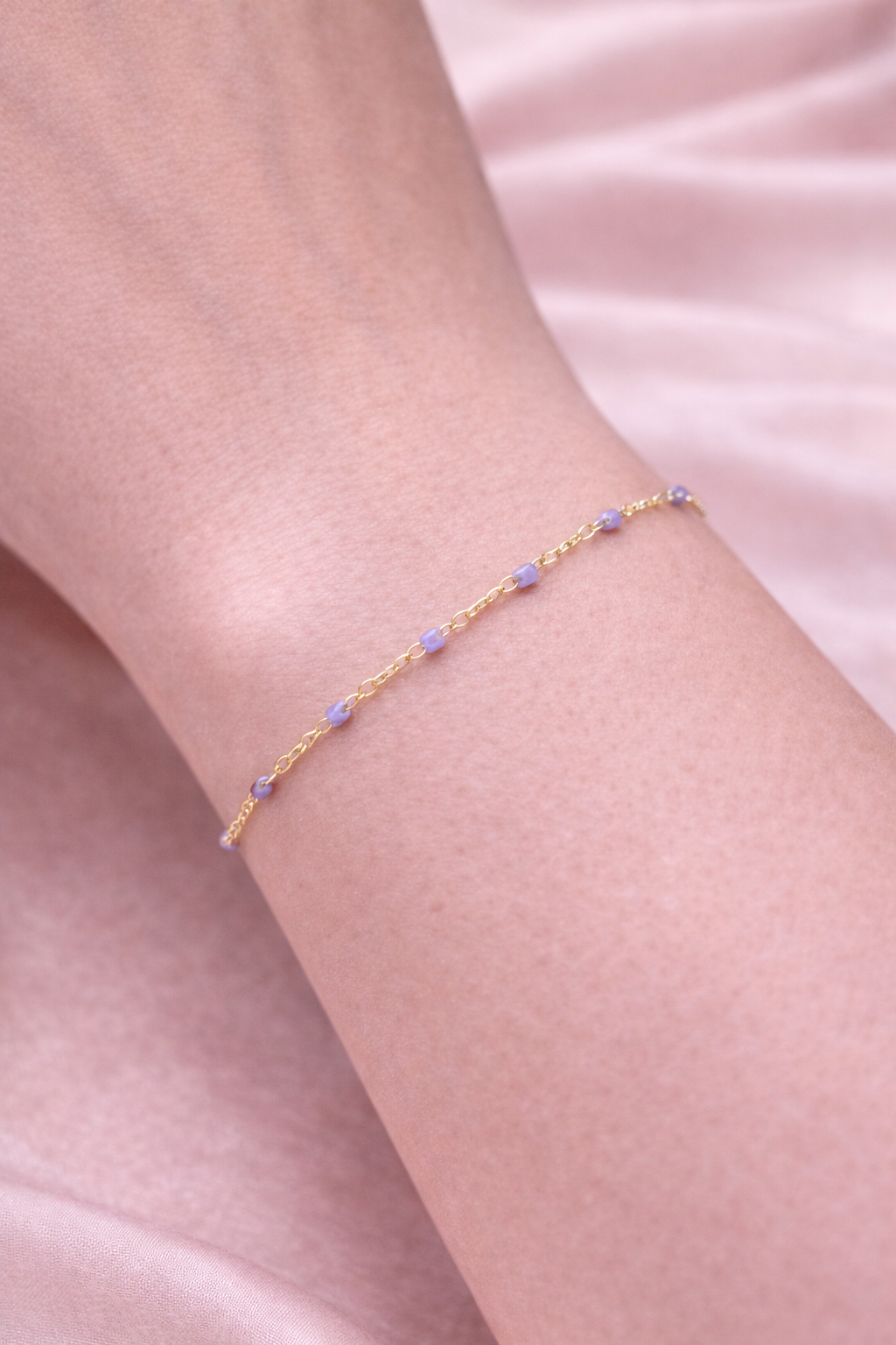 Kette Dotty lila gold Armkette