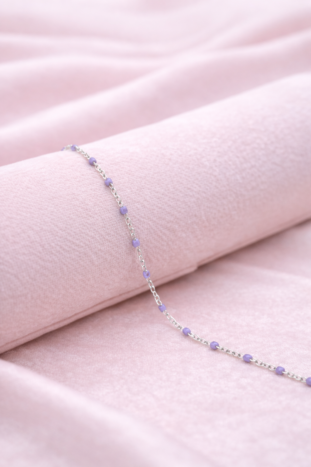 Kette Dotty lila silber