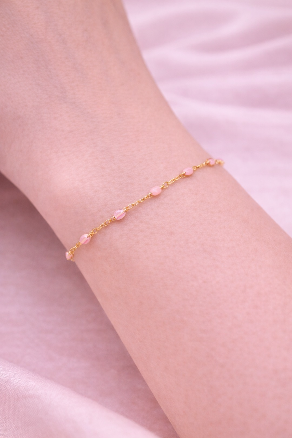 Kette Dotty pink gold Armkette