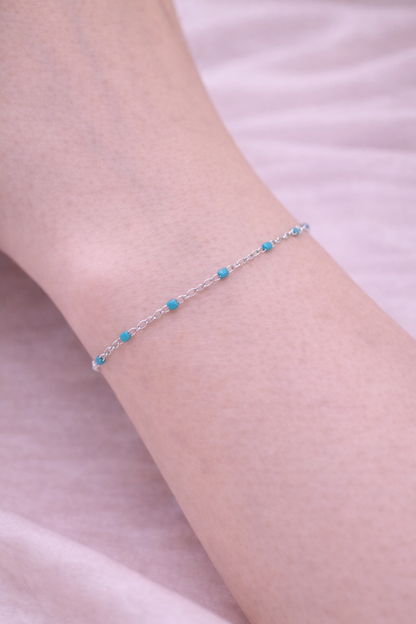Kette Dotty türkis silber Armkette