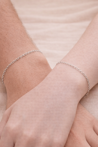 Kette Easy Wear silber Armkette uni