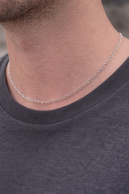Kette Easy Wear silber Halskete Mann
