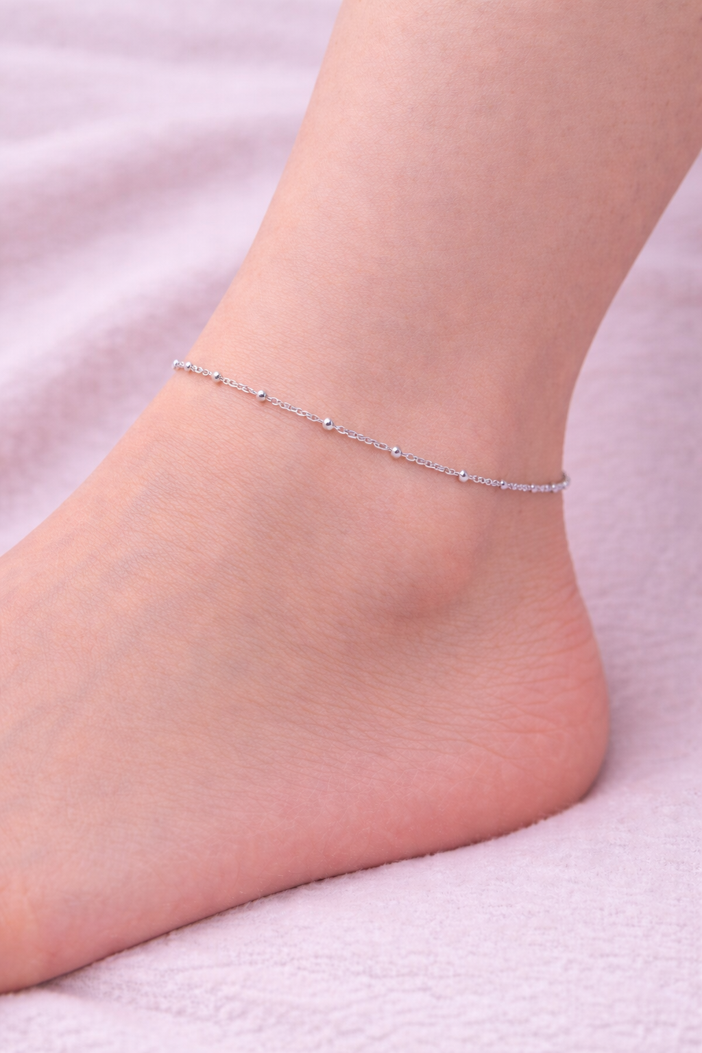Kette Simple Joy silber Fusskette