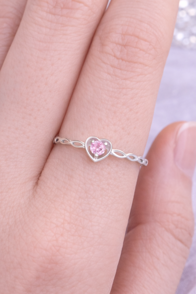 Silberring Amora mit Herz