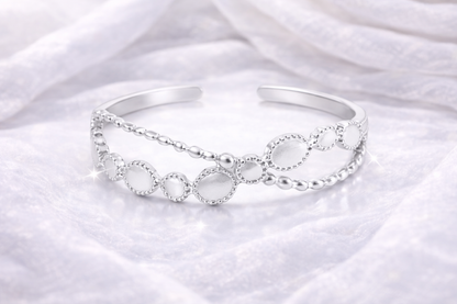 Ring Infinity silber auf Tuch