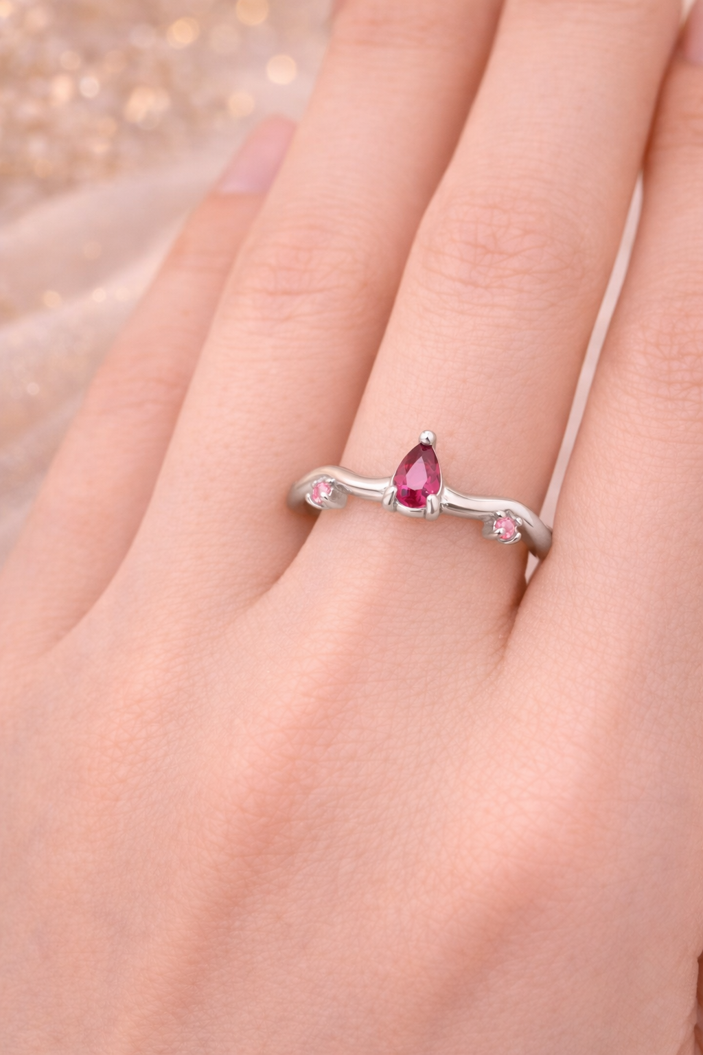 Ring Tiara silber